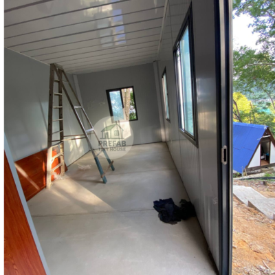 prefab modular cabin sebagai resort.