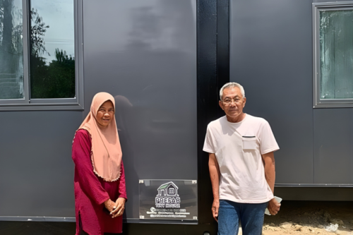 prefab modular sebagai rumah kebun.